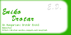 eniko drotar business card