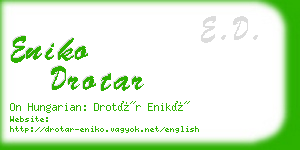 eniko drotar business card